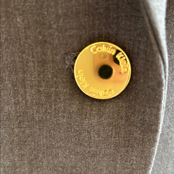 Calvin Klein Dark Brown Women's Blazer 100% Polyester lining NWOT Size 14 - Picture 10 of 10